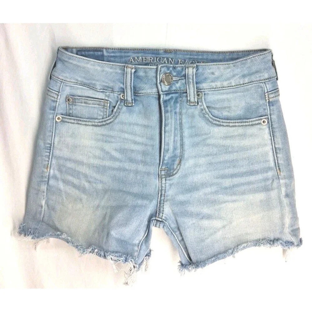 American Eagle Next Level Stretch High Rise Shortie Womens 4 Resortwear Beach